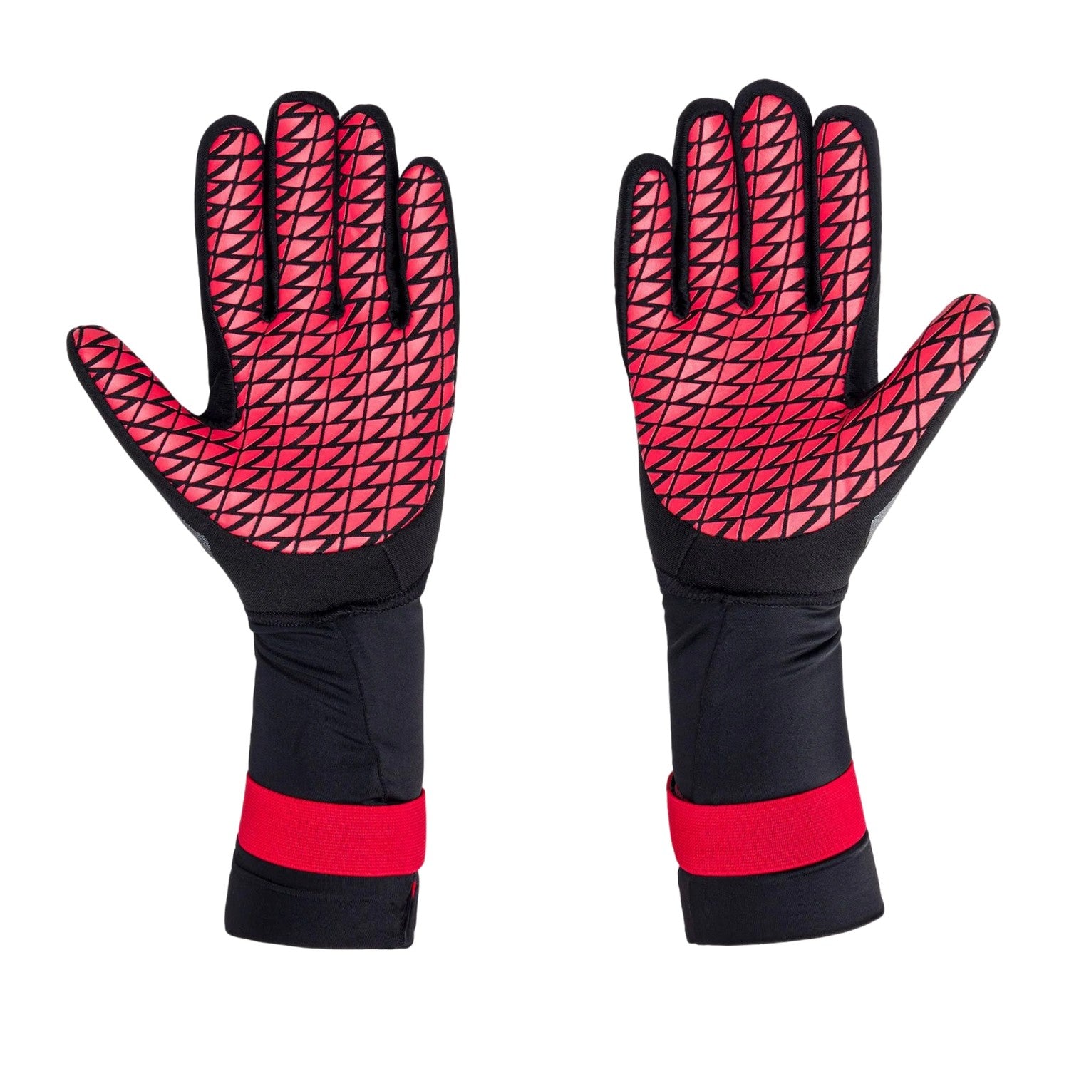 Black-Silver - Back - Zone3 Unisex Adult Neoprene Swimming Gloves