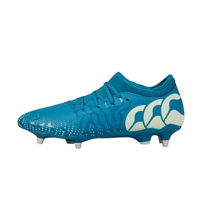 Lagoon-Lime - Back - Canterbury Unisex Adult Speed Infinite Team Soft Ground Rugby Boots