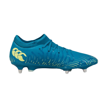 Lagoon-Lime - Front - Canterbury Unisex Adult Speed Infinite Team Soft Ground Rugby Boots