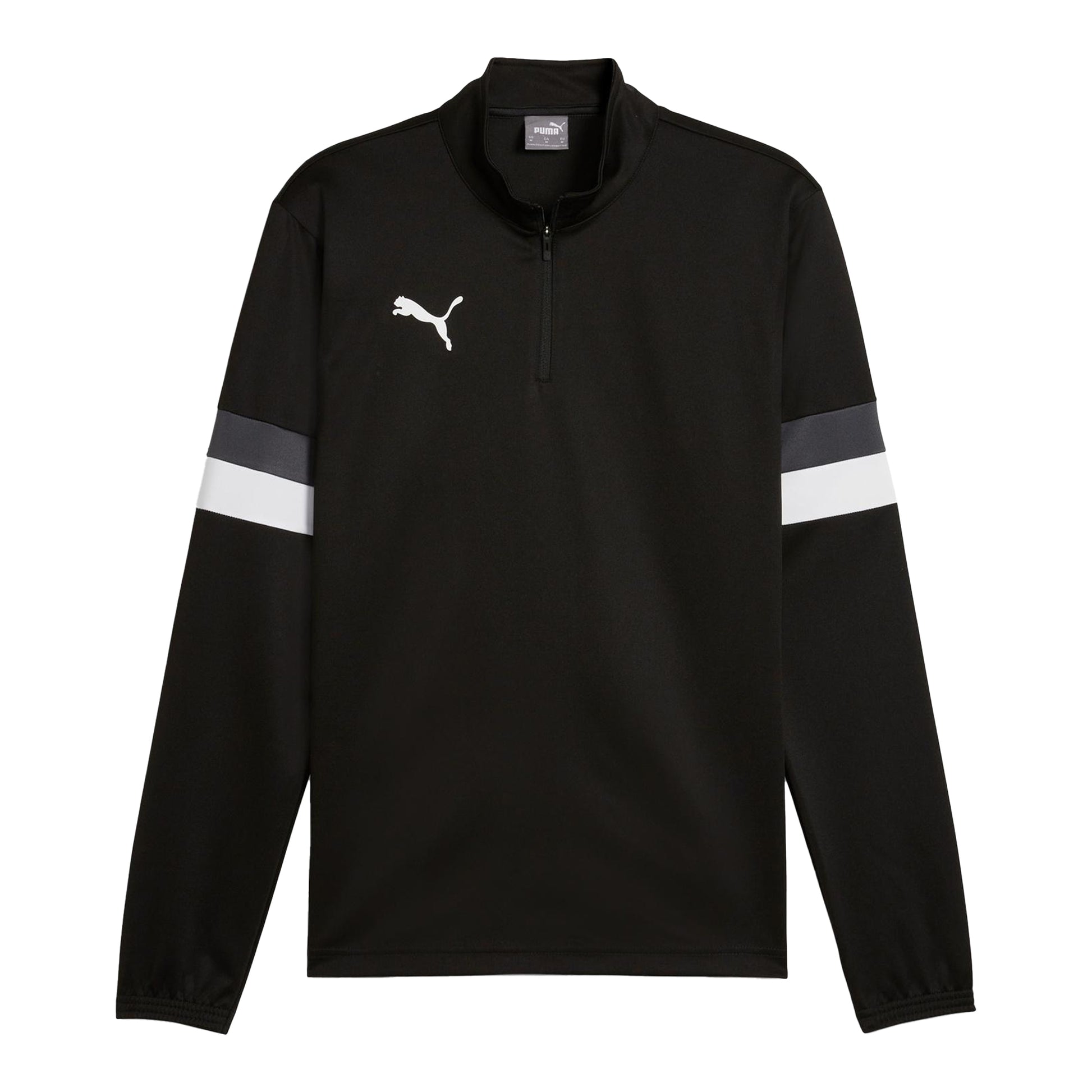 Black - Front - Puma Mens TeamRISE Quarter Zip Top
