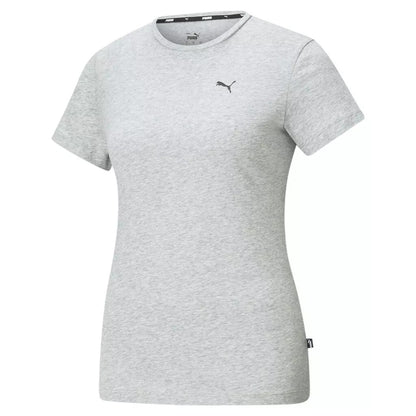 Grey - Front - Puma Womens-Ladies Small Logo T-Shirt