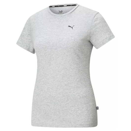 Grey - Front - Puma Womens-Ladies Small Logo T-Shirt