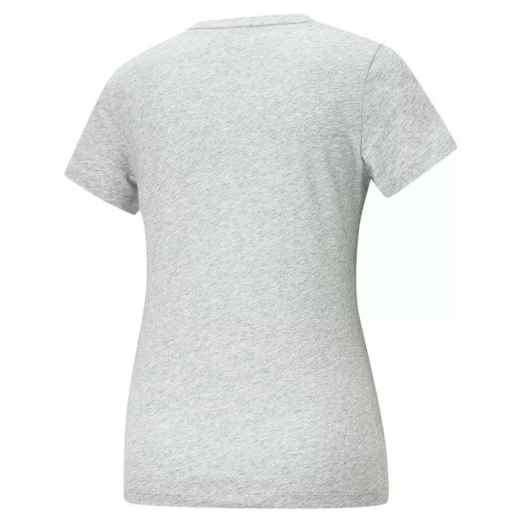 Grey - Back - Puma Womens-Ladies Small Logo T-Shirt