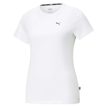 White - Front - Puma Womens-Ladies Small Logo T-Shirt