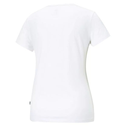White - Back - Puma Womens-Ladies Small Logo T-Shirt