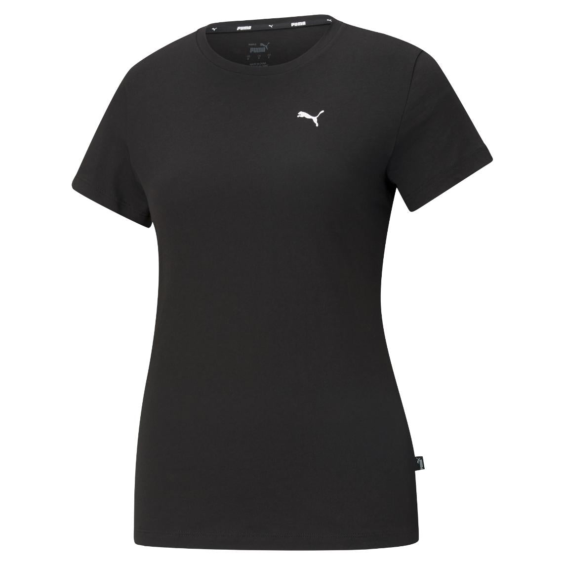 Black - Front - Puma Womens-Ladies Small Logo T-Shirt