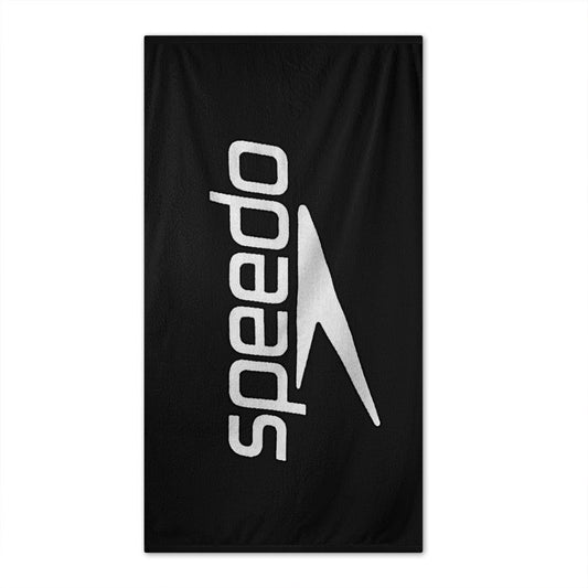 Black-White - Front - Speedo Logo Towel