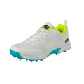White-Blue - Front - Gunn And Moore Childrens-Kids Aion Spiked Cricket Shoes