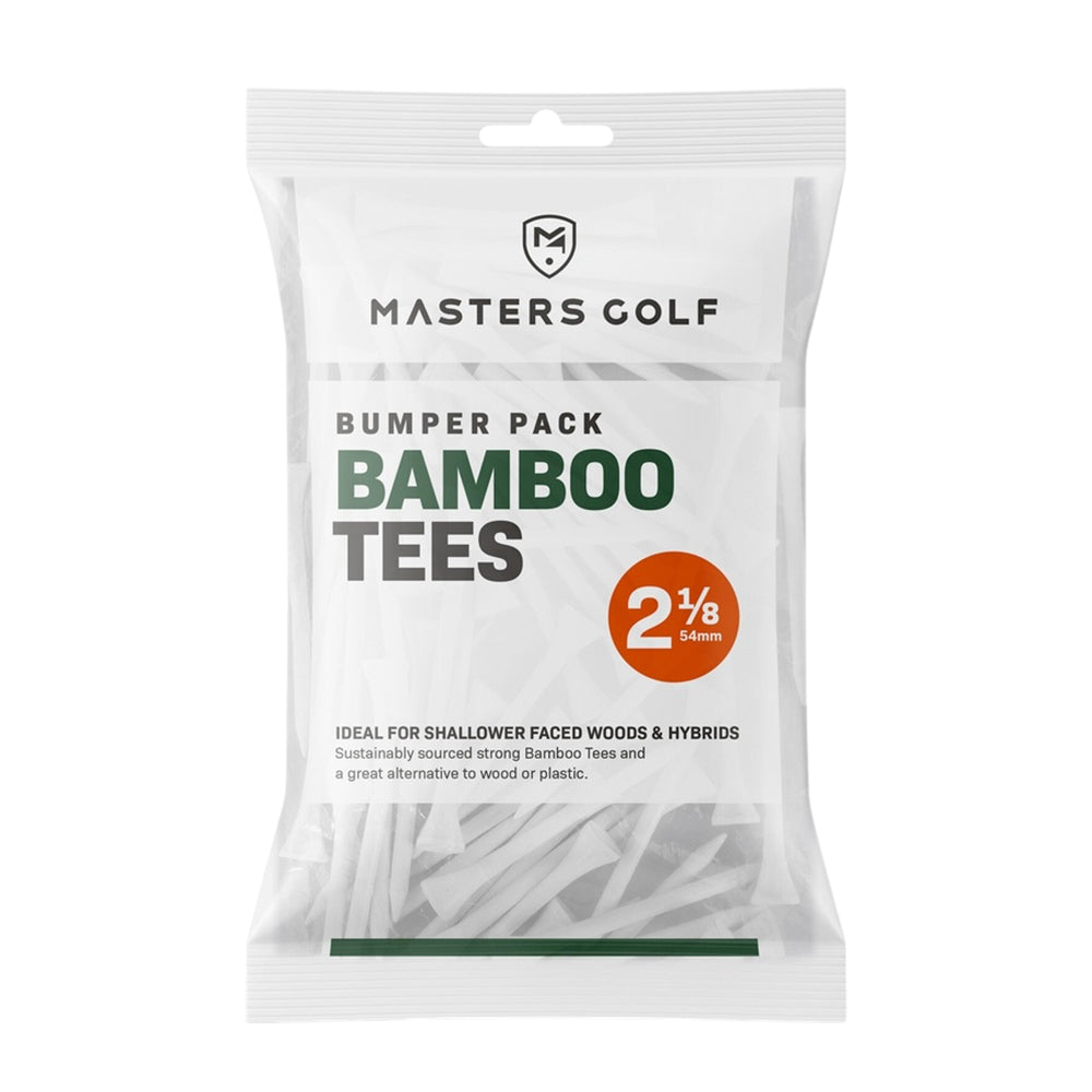 White - Front - Masters Bamboo Golf Tees (Pack Of 130)