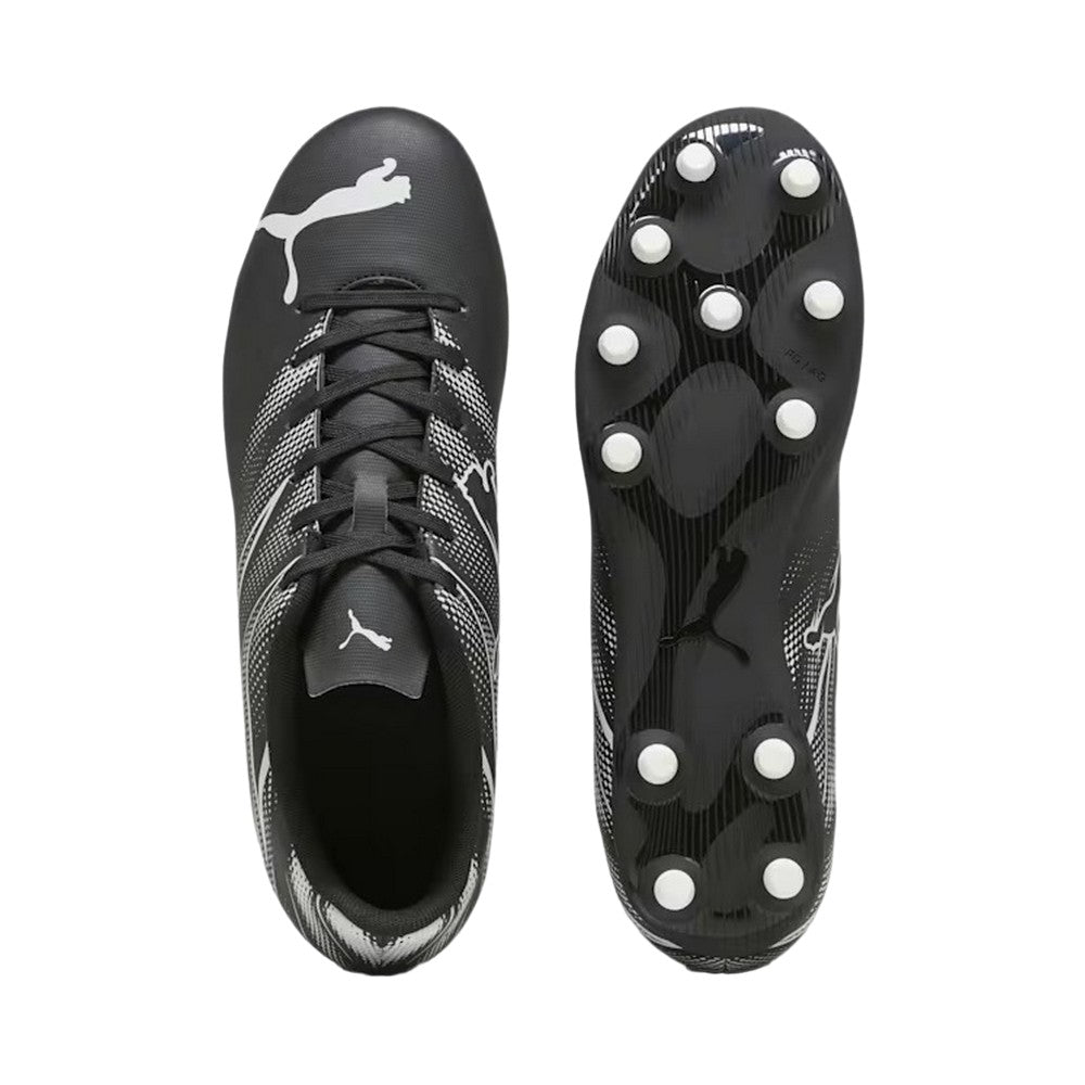 Black-Silver - Back - Puma Childrens-Kids Attacanto Football Boots
