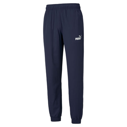 Navy - Front - Puma Mens Woven Jogging Bottoms