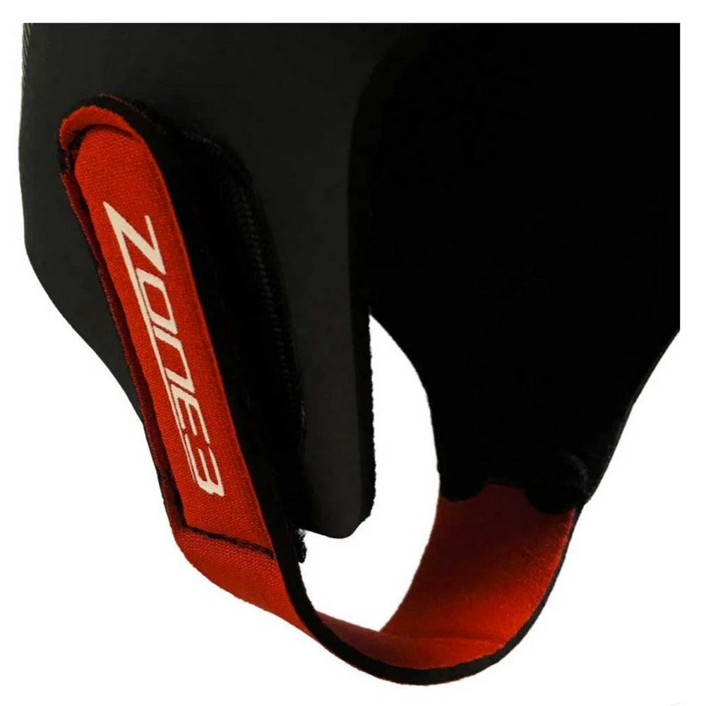 Black-Silver - Back - Zone3 Neoprene Swim Cap