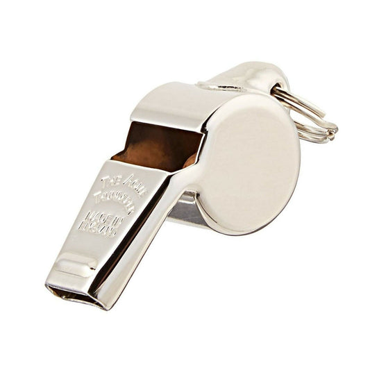 Silver - Front - Acme Thunderer 59.5 Metal Sports Whistle
