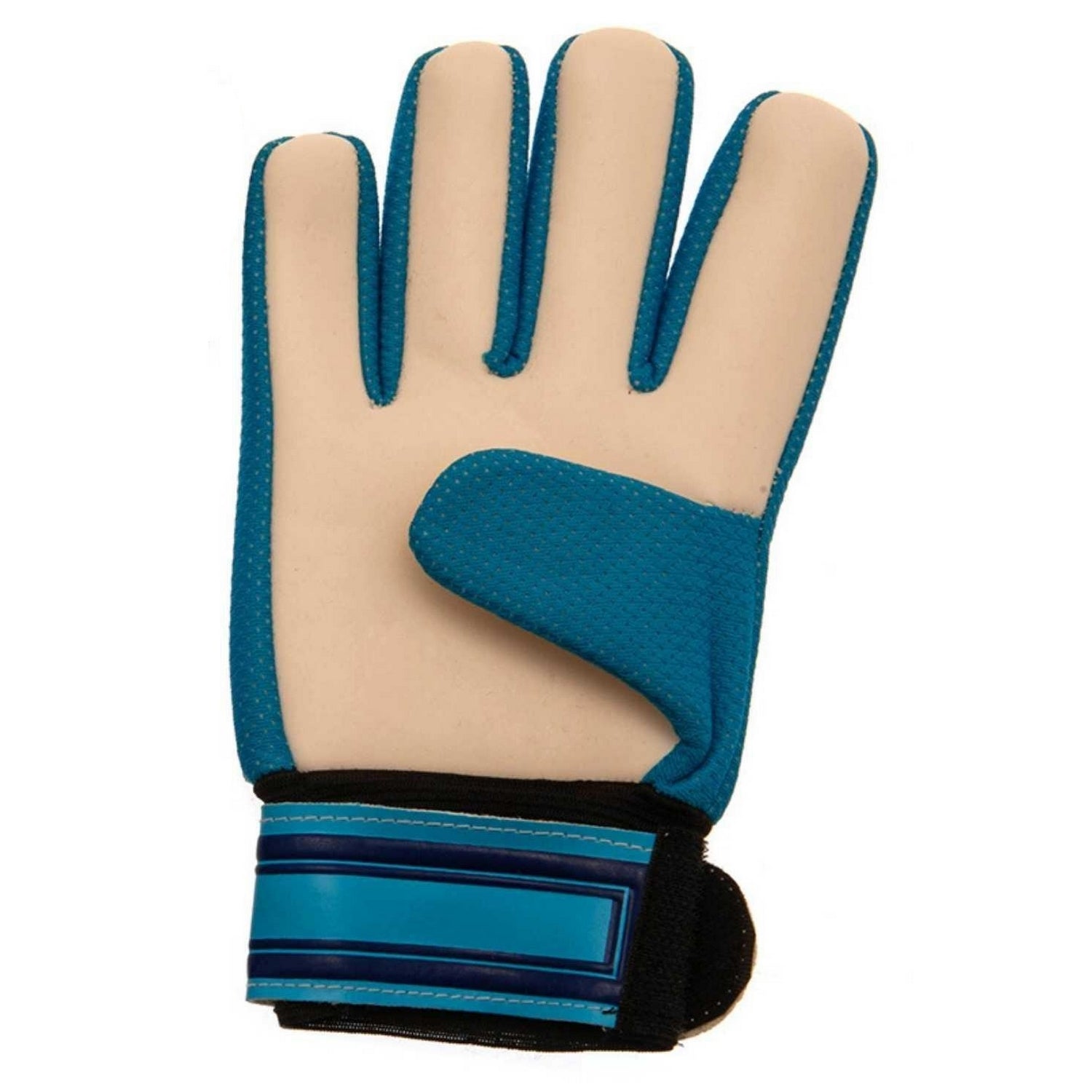 White-Navy Blue - Back - Tottenham Hotspur FC Childrens-Kids Crest Goalkeeper Gloves