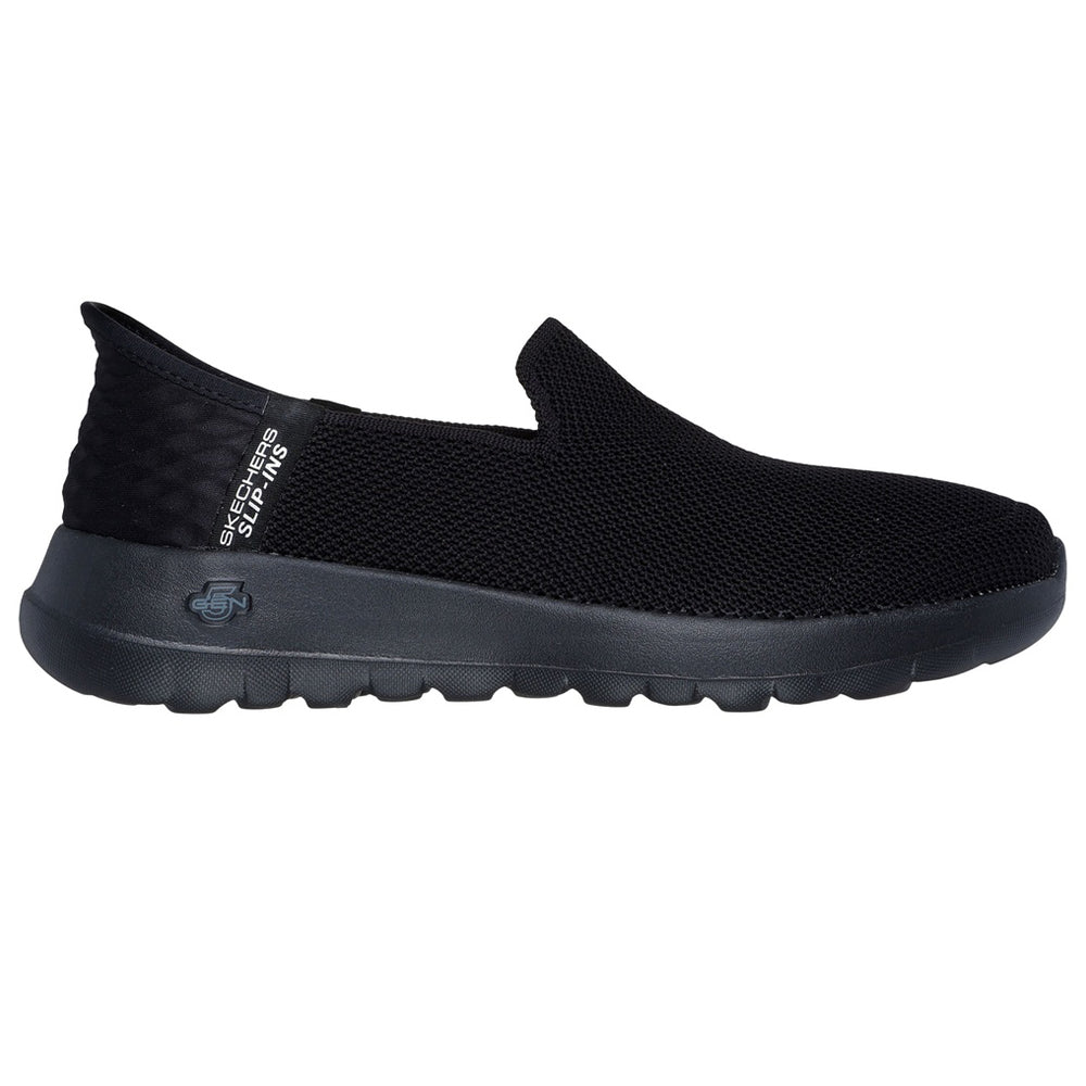 Black - Side - Skechers Womens-Ladies Go Walk Joy Trainers