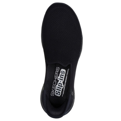 Black - Pack Shot - Skechers Womens-Ladies Go Walk Joy Trainers
