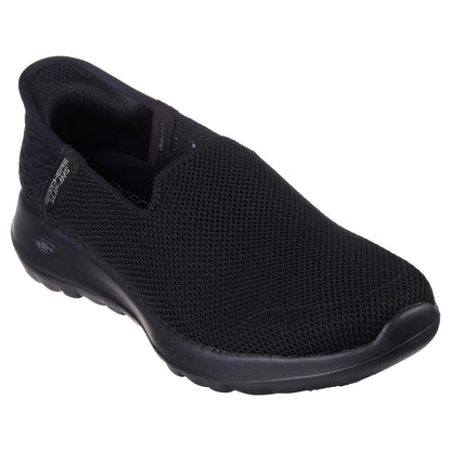 Black - Front - Skechers Womens-Ladies Go Walk Joy Trainers