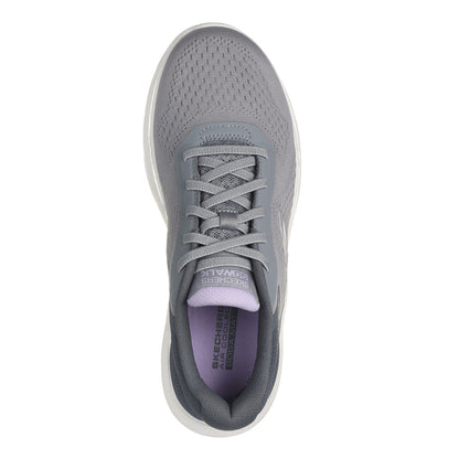 Grey-Lilac - Lifestyle - Skechers Womens-Ladies Go Walk 7 Trainers