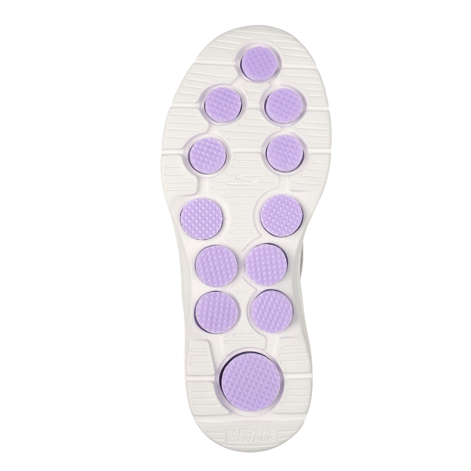 Grey-Lilac - Pack Shot - Skechers Womens-Ladies Go Walk 7 Trainers