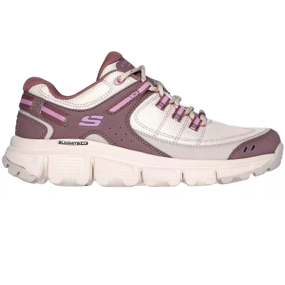Mauve - Side - Skechers Womens-Ladies Summit Outdoor Trainers