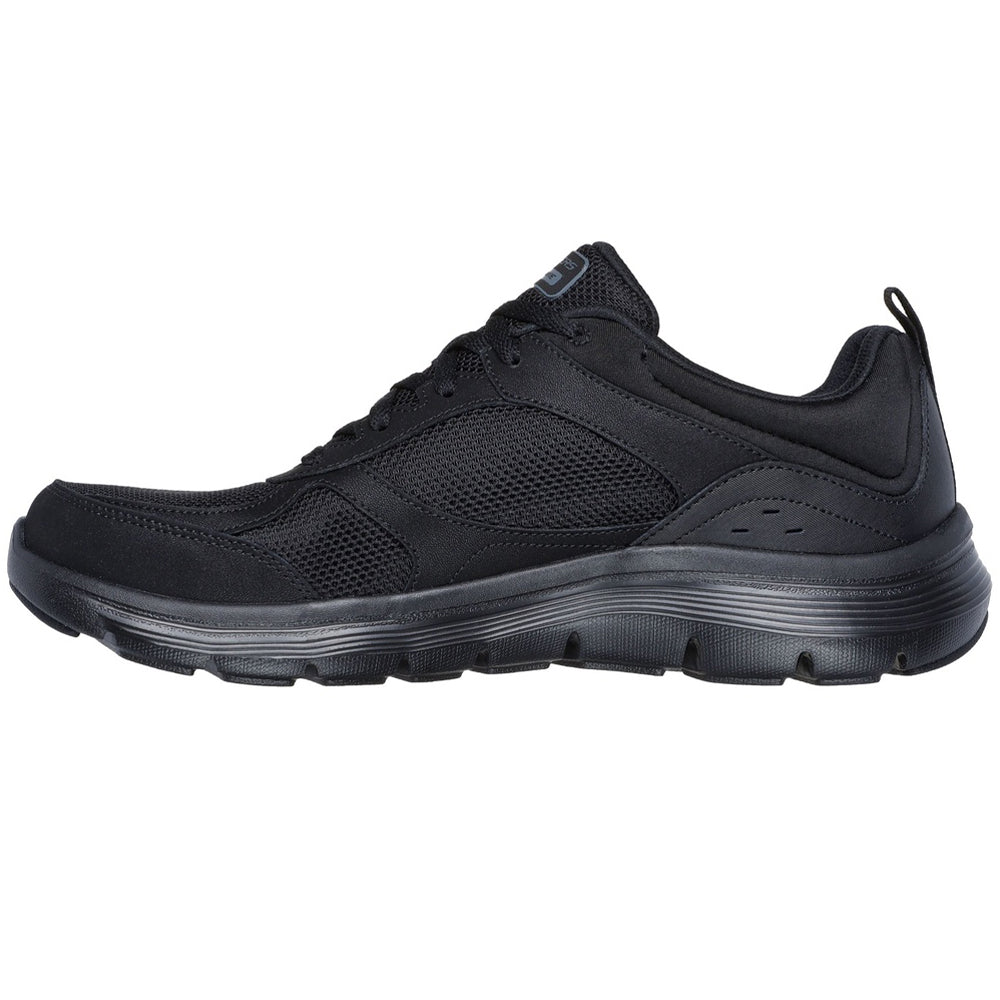 Black - Side - Skechers Mens Flex Advantage 5.0 Trainers