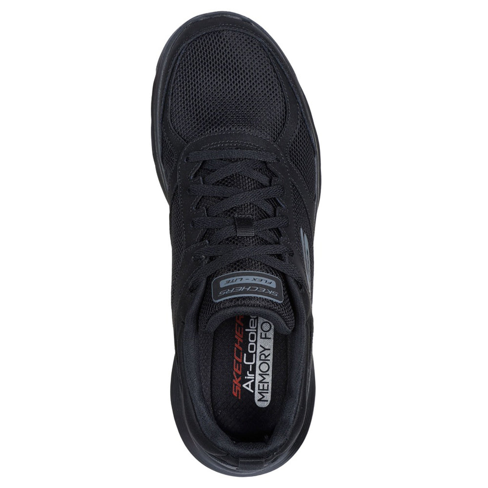 Black - Lifestyle - Skechers Mens Flex Advantage 5.0 Trainers