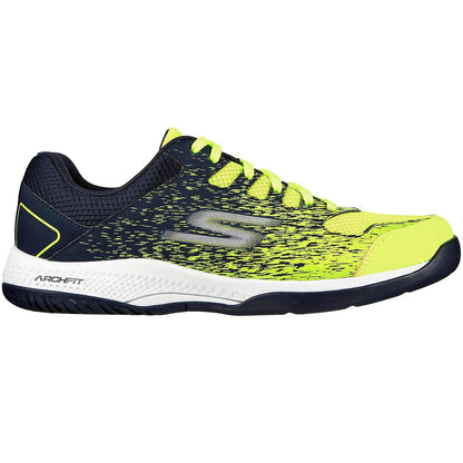 Yellow-Navy - Side - Skechers Mens Viper Pickleball Court Shoes