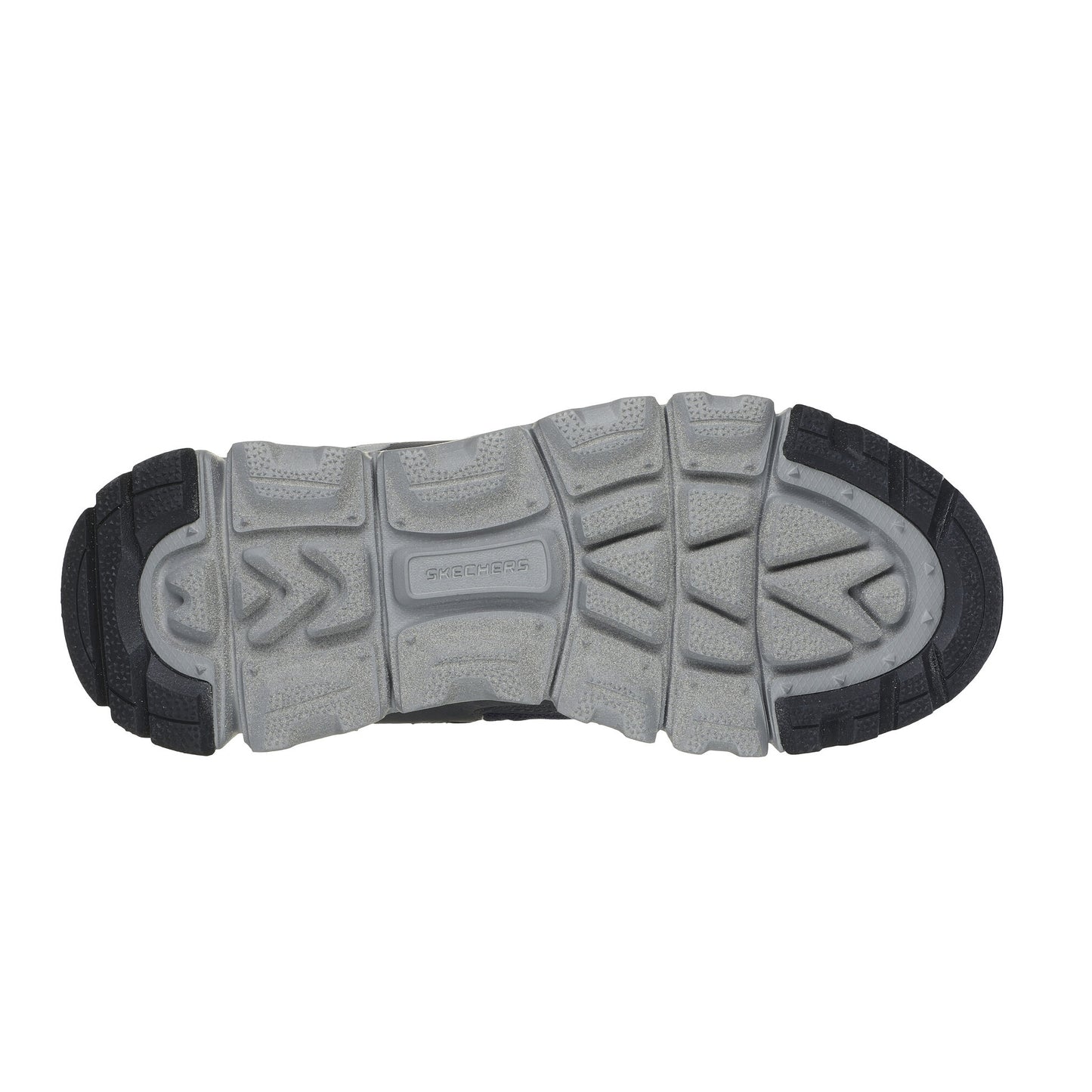 Grey-Navy - Side - Skechers Mens Summit Outdoor Trainers
