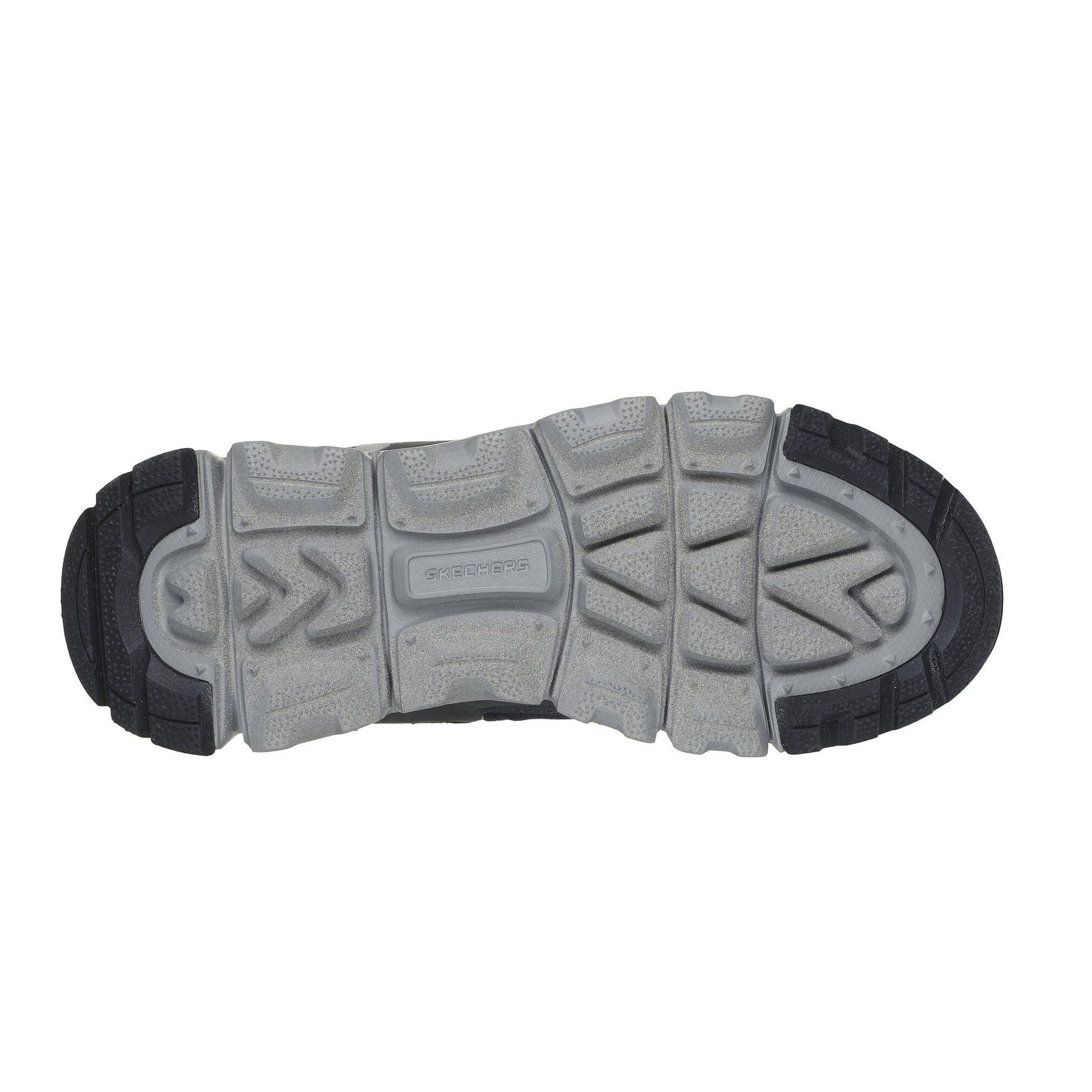 Grey-Navy - Side - Skechers Mens Summit Outdoor Trainers