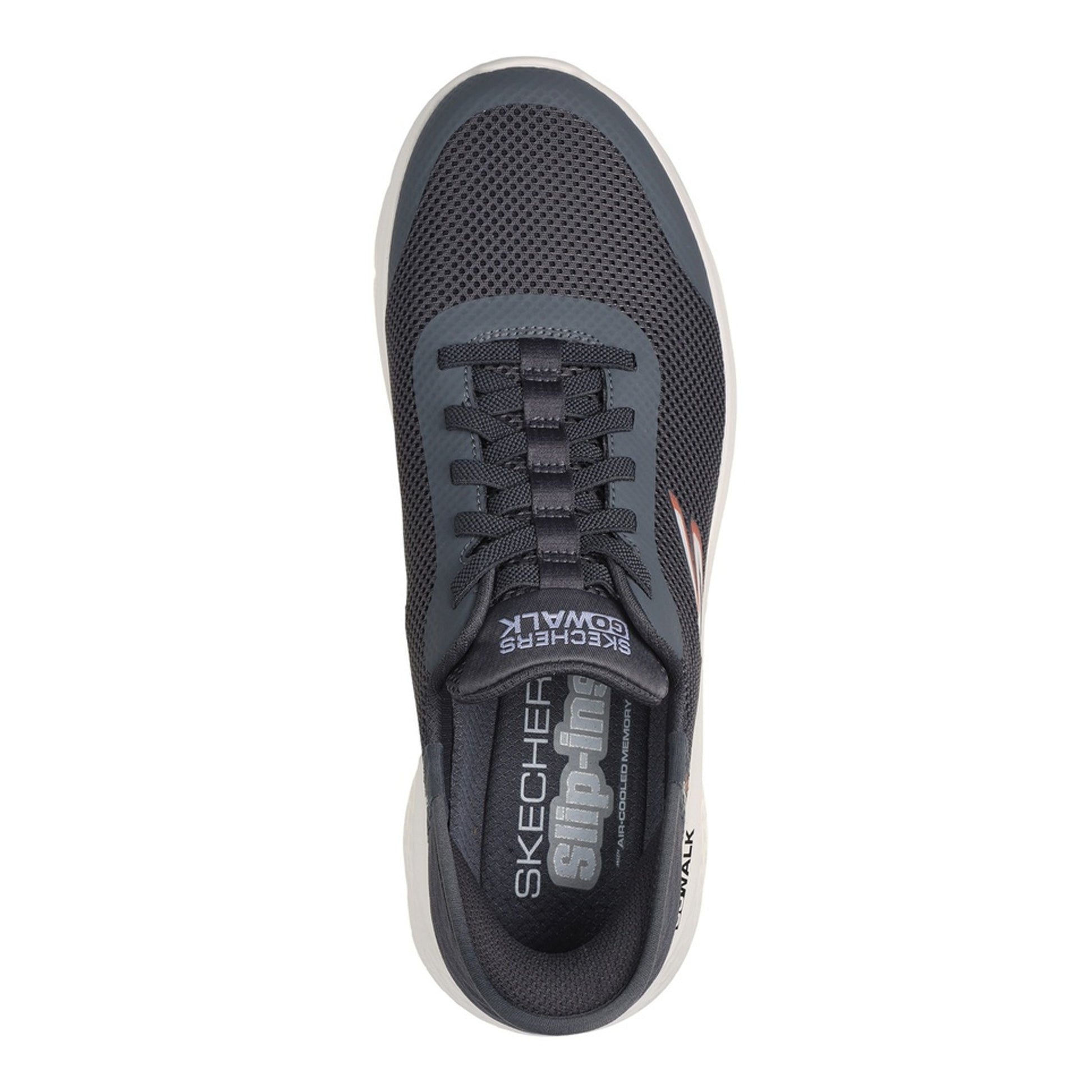 Grey-White - Lifestyle - Skechers Mens Go Walk Flex Slip-In Trainers