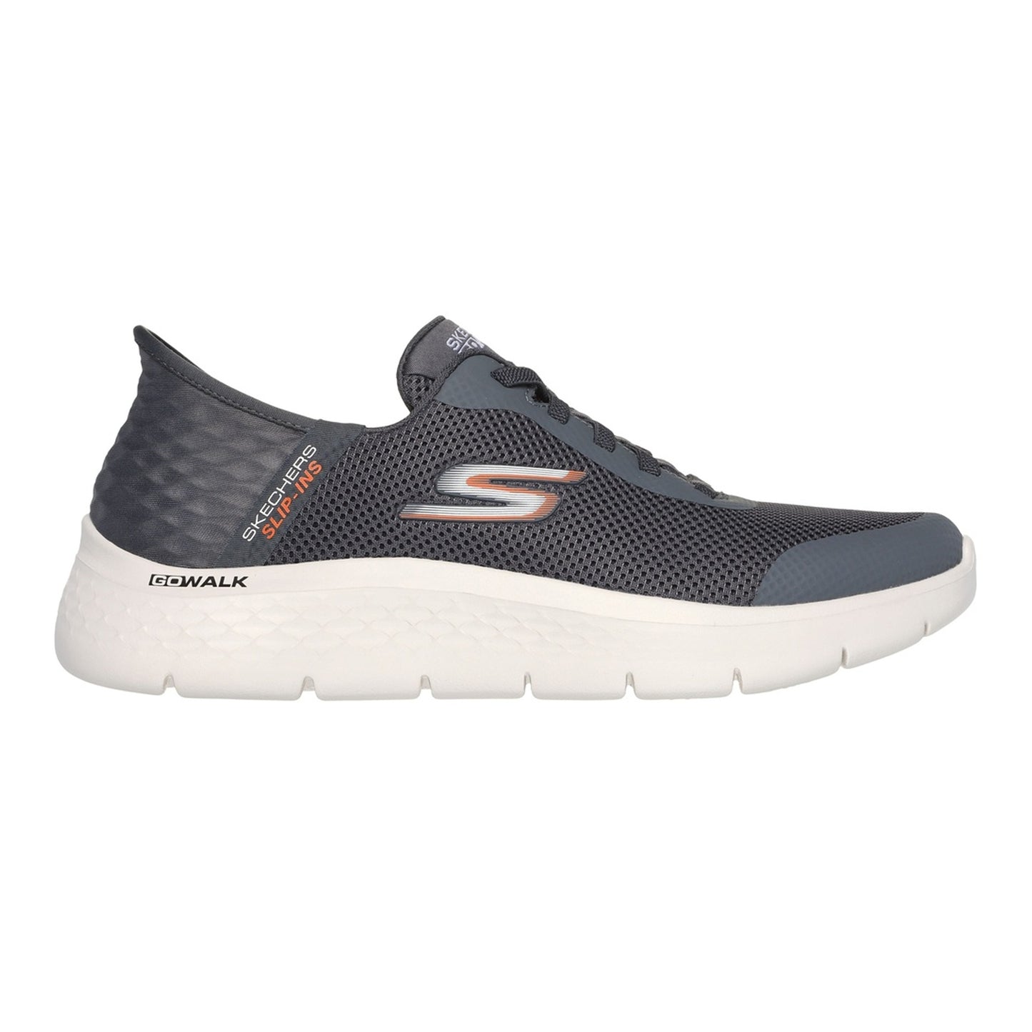 Brown - Side - Skechers Mens Go Walk Flex Slip-In Trainers