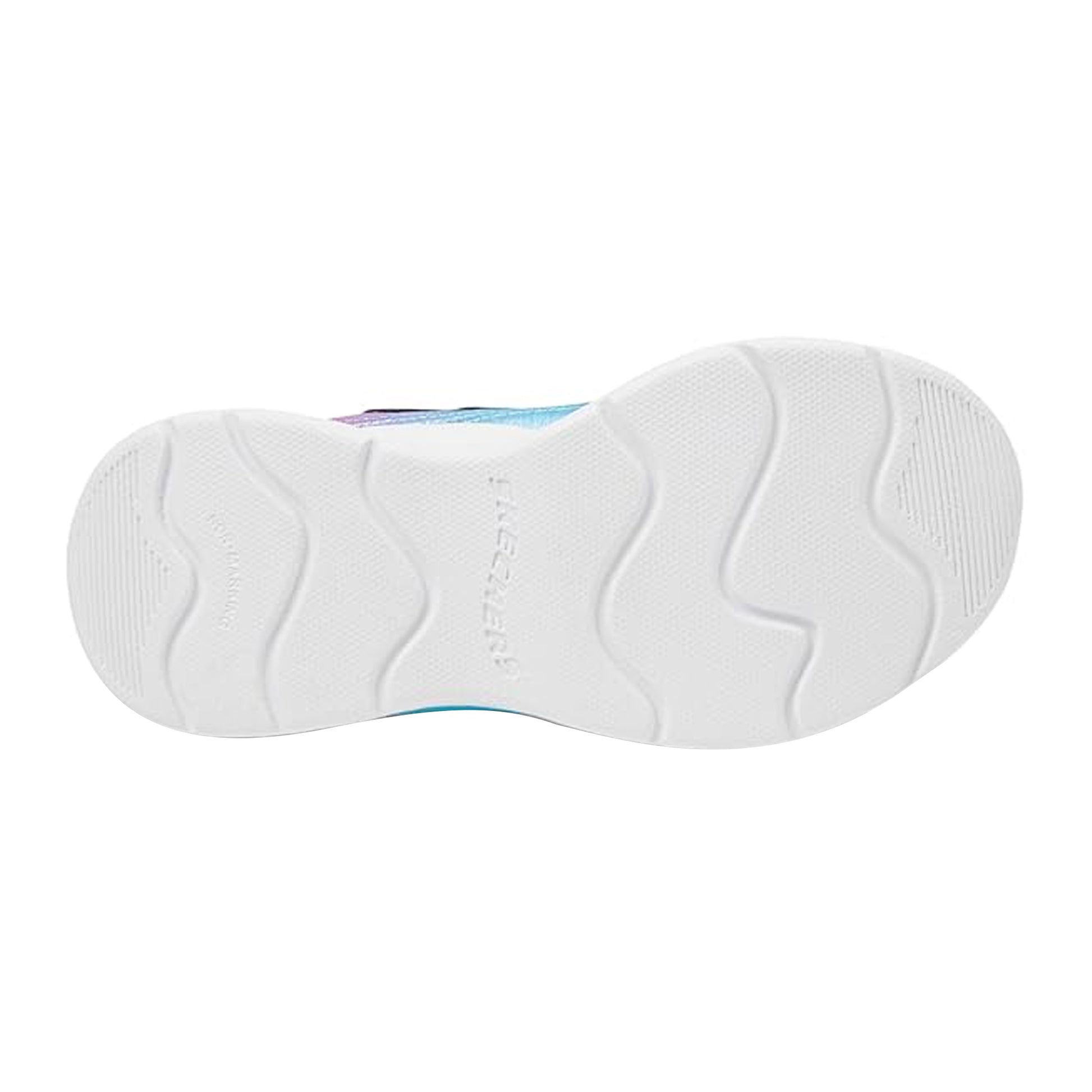 Navy-Mint - Lifestyle - Skechers Childrens-Kids Wavy Beams Light Up Trainers