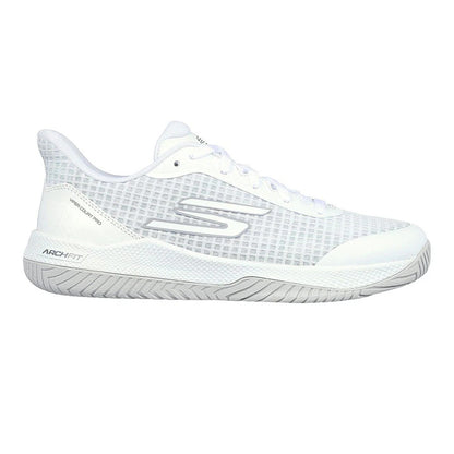 White - Side - Skechers Womens-Ladies Viper Pro Pickleball Court Trainers
