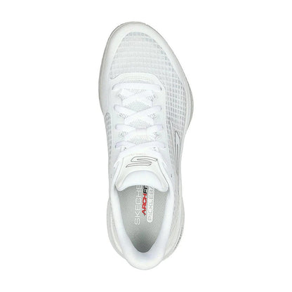 White - Pack Shot - Skechers Womens-Ladies Viper Pro Pickleball Court Trainers