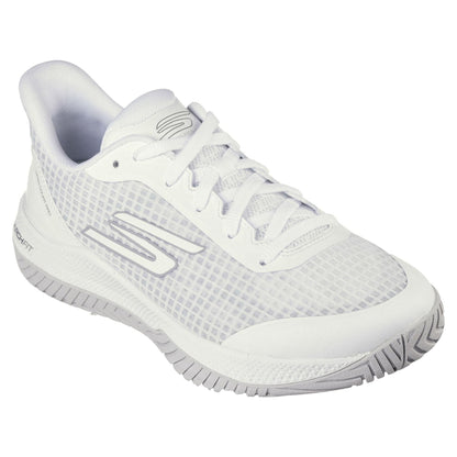 White - Front - Skechers Womens-Ladies Viper Pro Pickleball Court Trainers