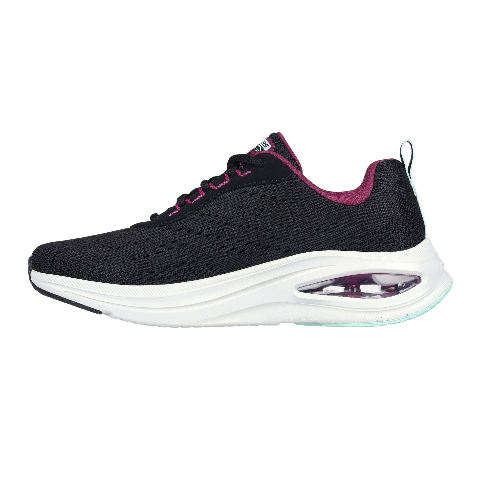 Black-Mint - Back - Skechers Womens-Ladies Skech-Air Meta - Aired Out Trainers