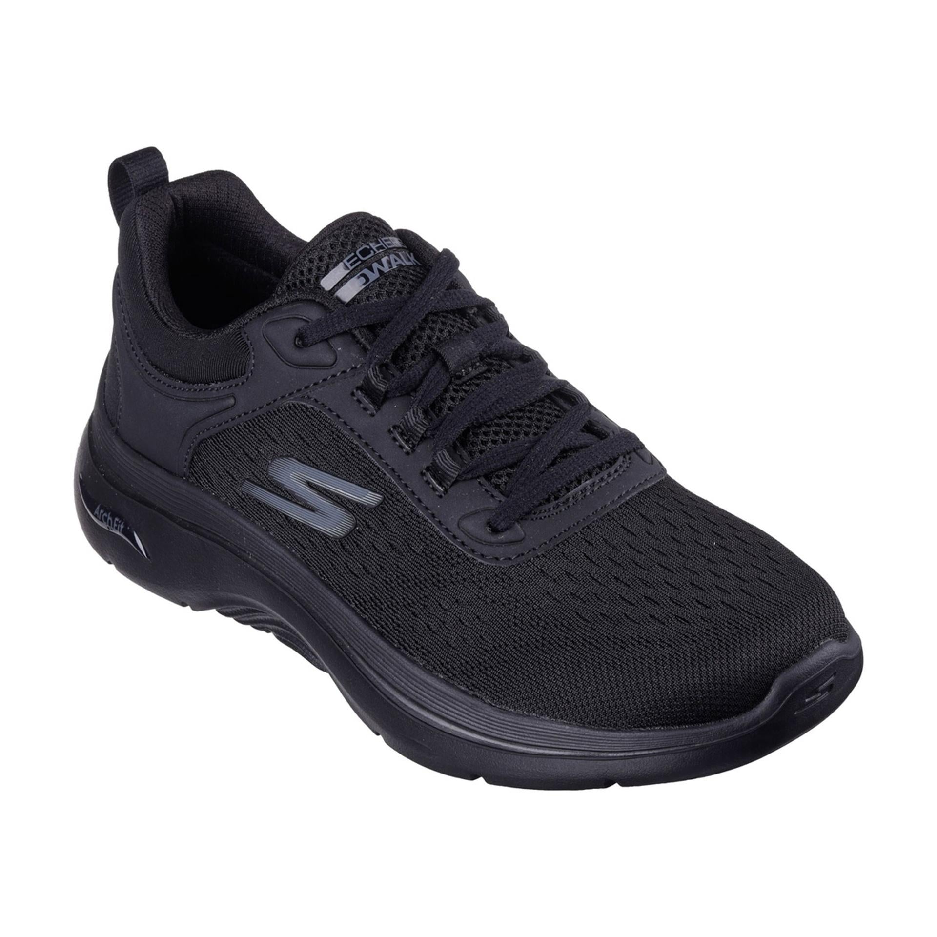 Black - Front - Skechers Womens-Ladies Go Walk Arch Fit 2.0 Trainers