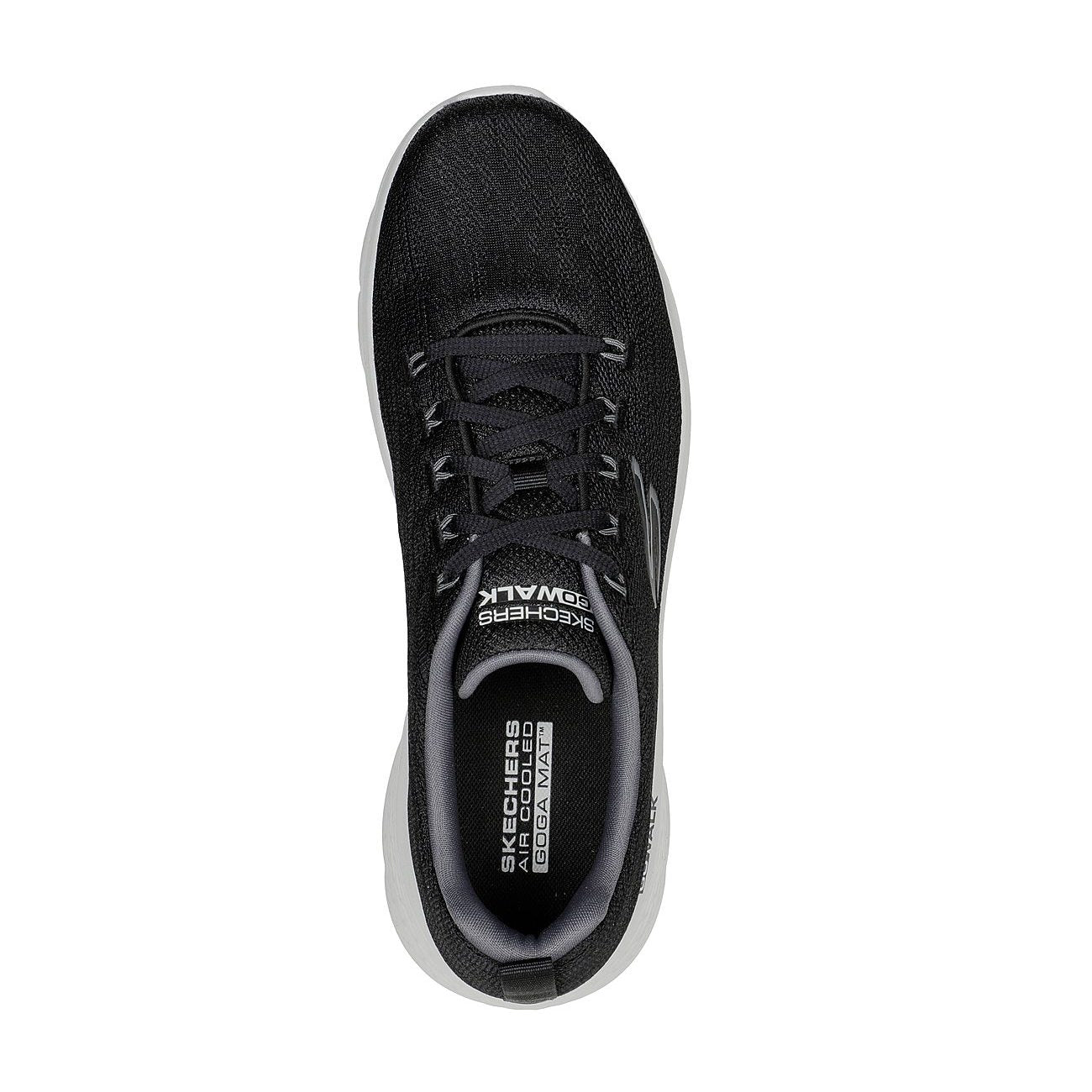 Black-Grey - Lifestyle - Skechers Mens Go Walk Flex Trainers