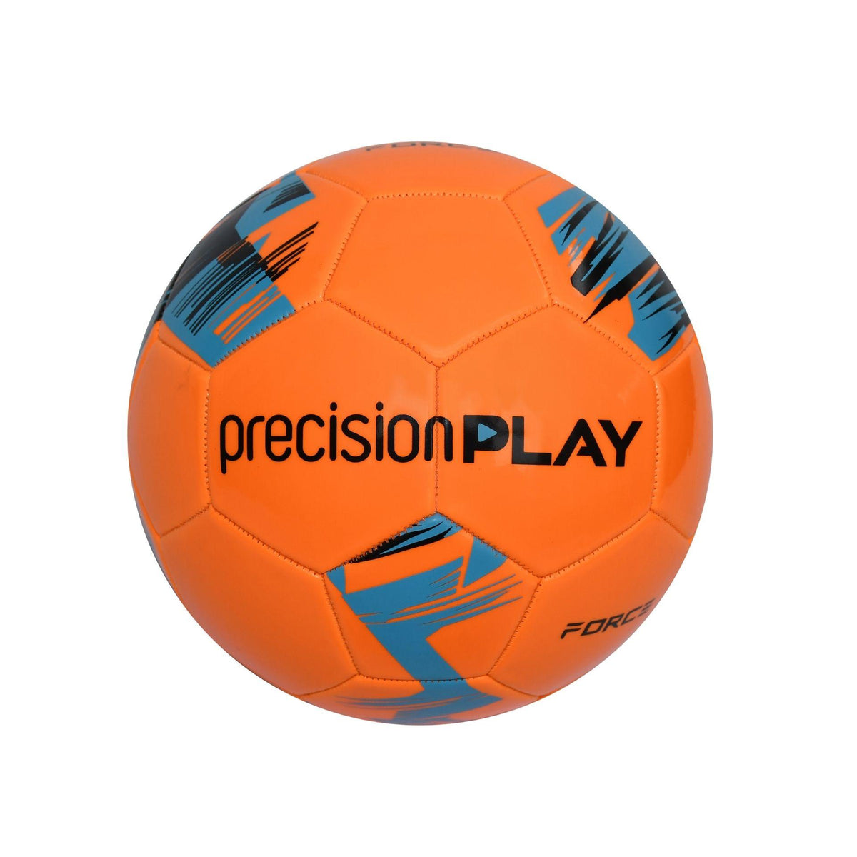 Fluorescent Orange-Fluorescent Blue-Black - Back - PrecisionPLAY Force Football