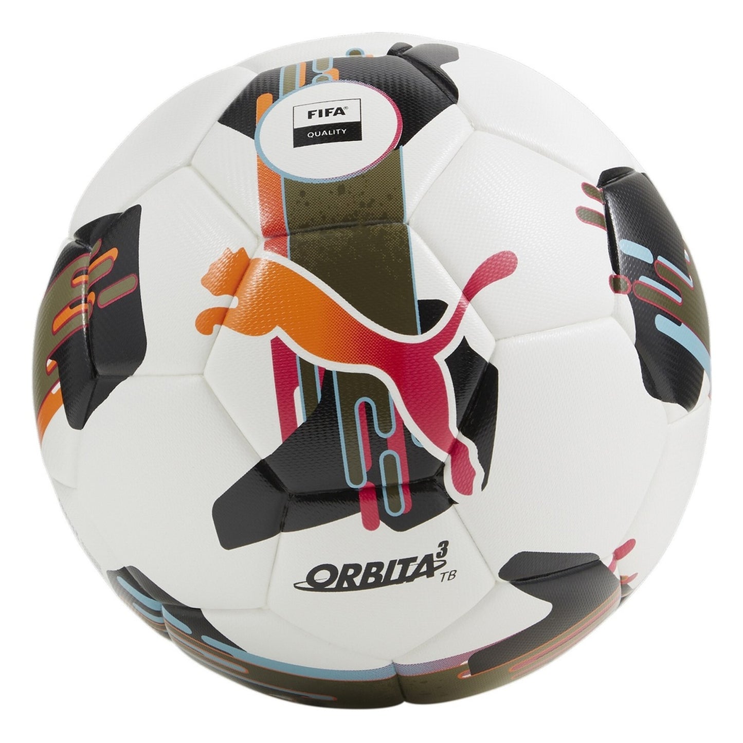 White-Black - Front - Puma Orbita 3 FIFA Quality Match Football