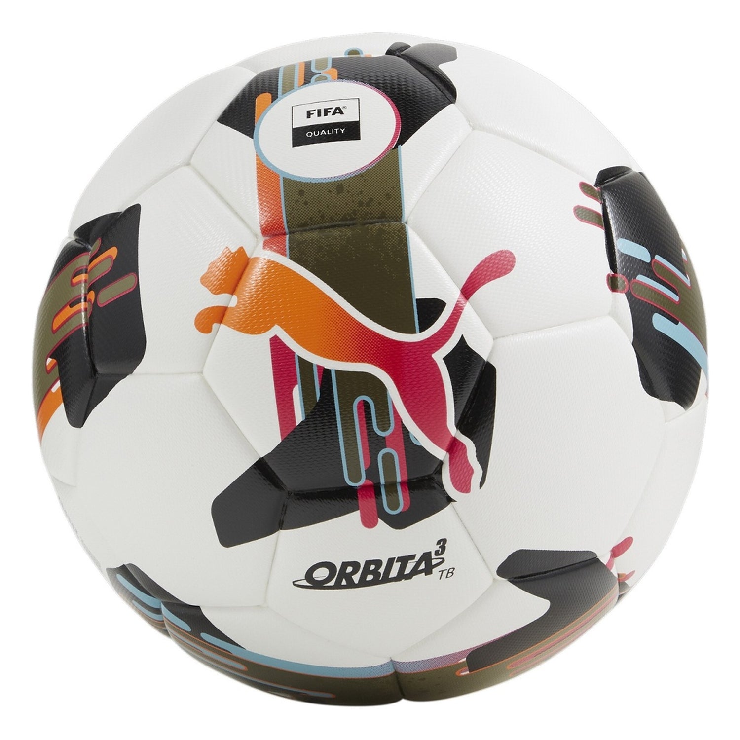 White-Black - Front - Puma Orbita 3 FIFA Quality Match Football