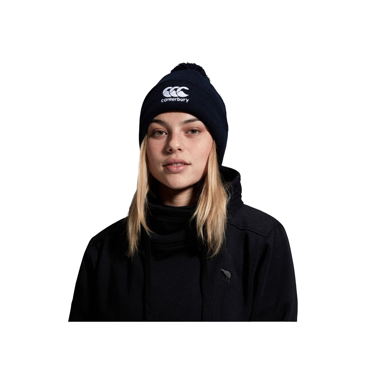 Black - Back - Canterbury Club Bobble Beanie