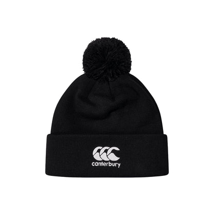 Black - Front - Canterbury Club Bobble Beanie