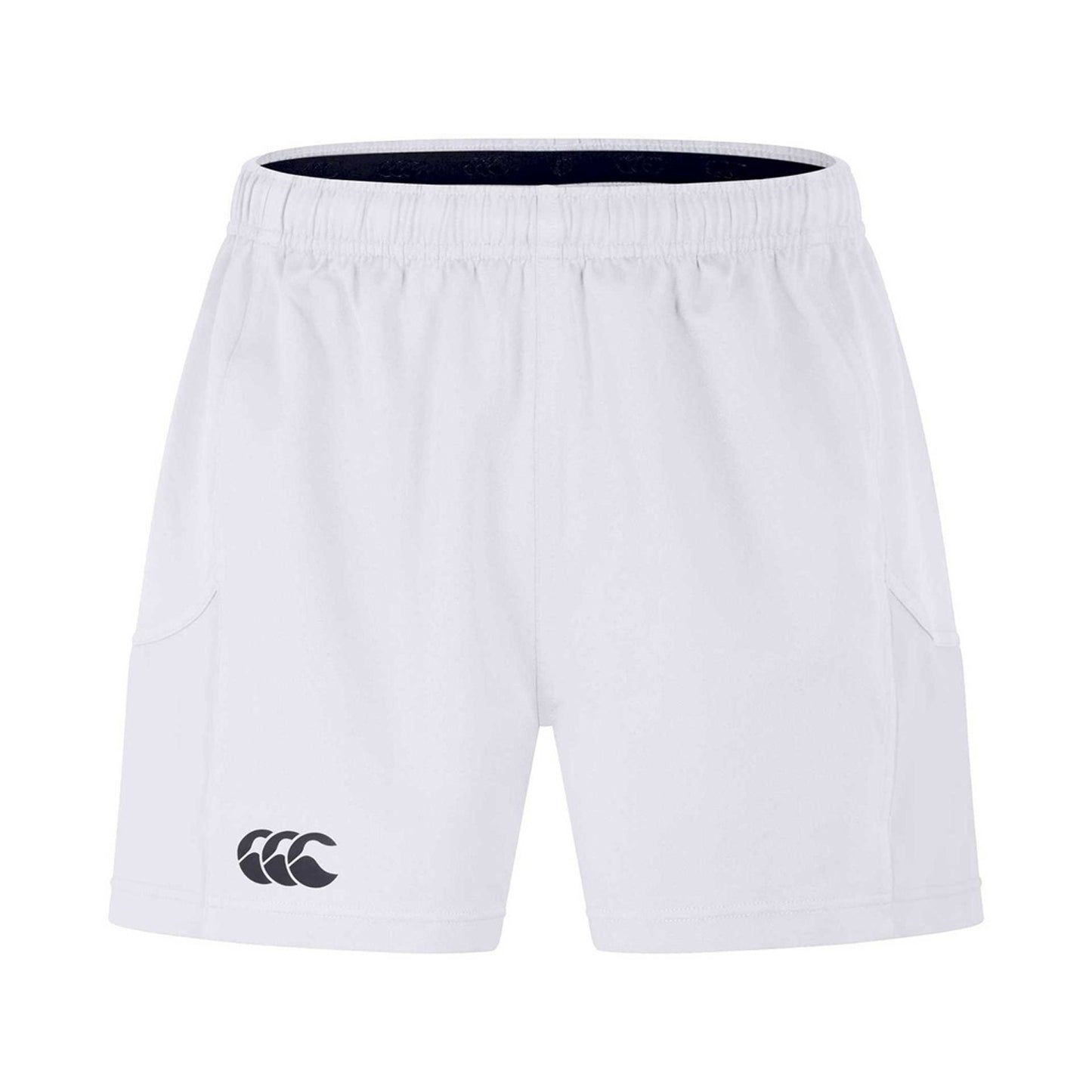 White - Front - Canterbury Mens Professional Polyester Rugby Shorts