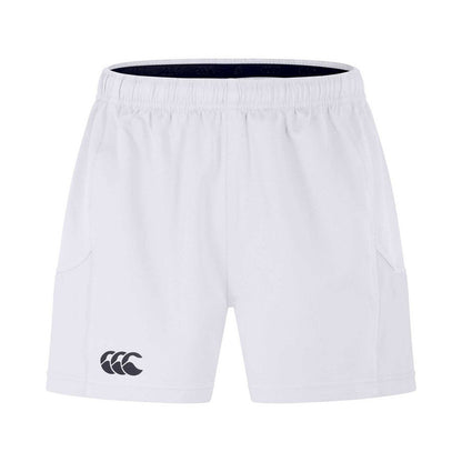 White - Front - Canterbury Mens Professional Polyester Rugby Shorts
