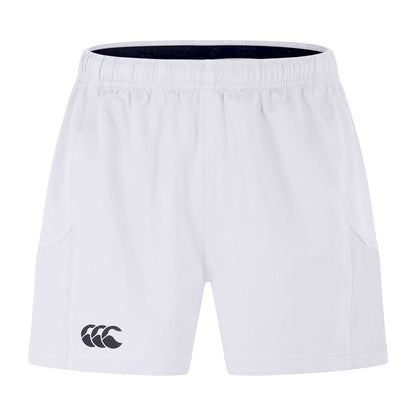 White - Front - Canterbury Mens Advantage Rugby Shorts
