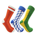 Multicoloured - Front - Manchester United FC Mens SicSock Retro Socks (Pack of 3)