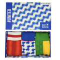 Multicoloured - Back - Manchester United FC Mens SicSock Retro Socks (Pack of 3)