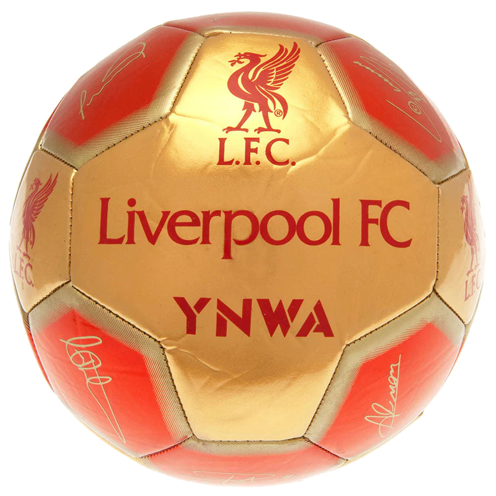 Red - Front - Liverpool FC Signature 26 Panel Football