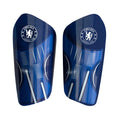 Blue-White - Front - Chelsea FC Childrens-Kids Team Slip-In Shin Guards
